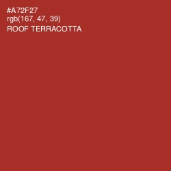 #A72F27 - Roof Terracotta Color Image